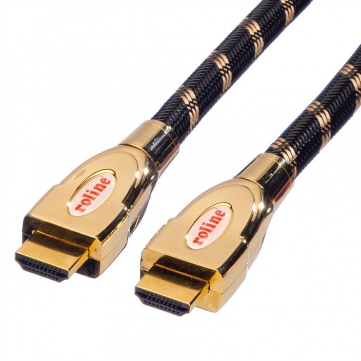 Imagine Cablu HDMI 4K GOLD Ultra HD Cable + Ethernet 3m, Roline 11.04.5692