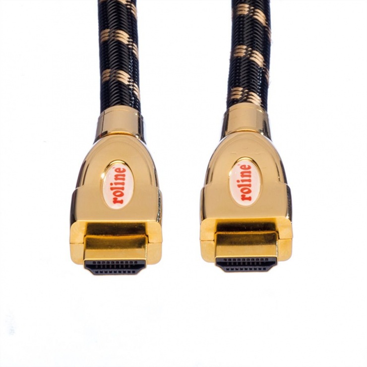 Imagine Cablu HDMI 4K GOLD Ultra HD Cable + Ethernet 3m, Roline 11.04.5692-1