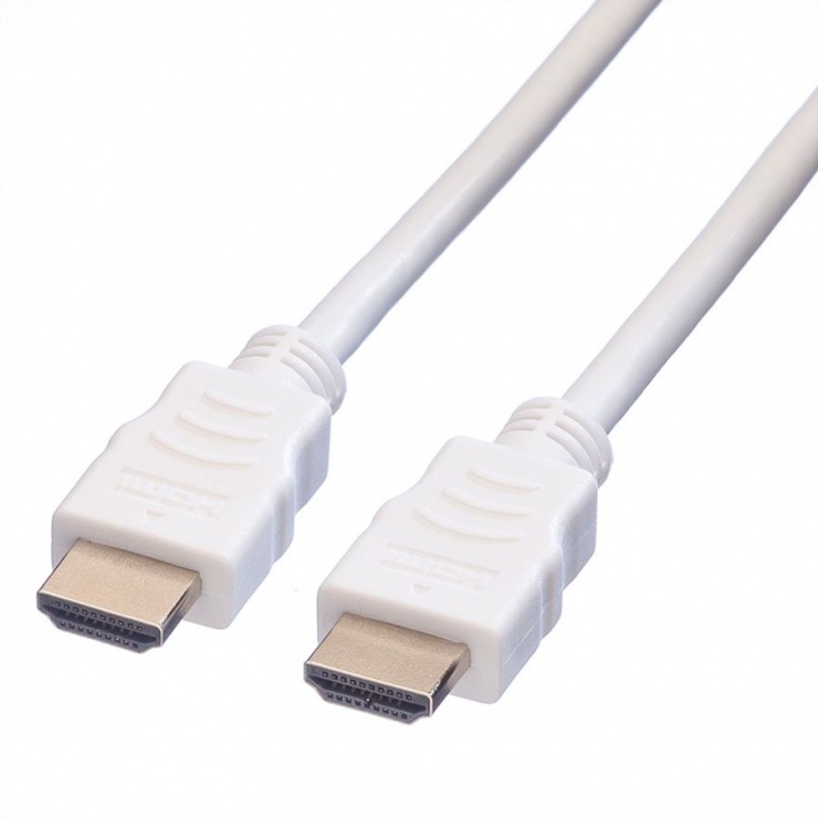 Imagine Cablu HDMI cu Ethernet T-T v1.4 alb 1.5m, Value 11.99.5704