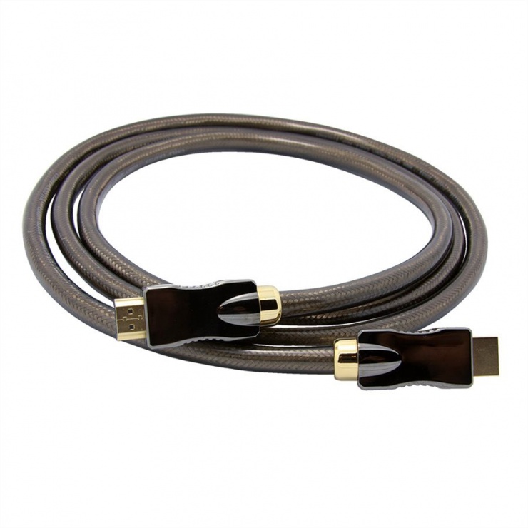Imagine Cablu HDMI Ultra HD 4K cu Ethernet v2.0 T-T 1.5m, Roline 11.04.5688-1