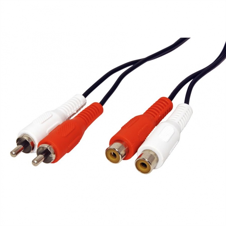 Imagine Cablu prelungitor 2 x RCA M-T 5m, Value 11.99.4326