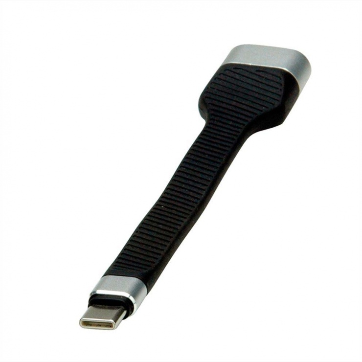 Imagine Adaptor USB tip C la HDMI 4K T-M Negru 0.13m, Roline 12.03.3212-2