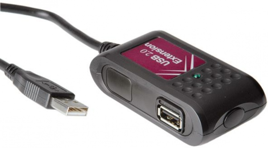Imagine Cablu prelungitor USB 2.0 activ 2 porturi T-M 5m, Value 12.99.1089
