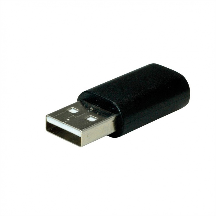 Imagine Adaptor USB 2.0 tip A la USB-C T-M Negru, Value 12.99.2995-2