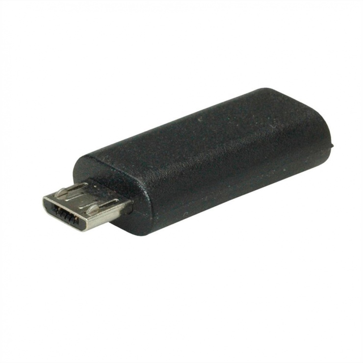 Imagine Adaptor micro USB 2.0 la USB-C T-M Negru, Value 12.99.3192-2