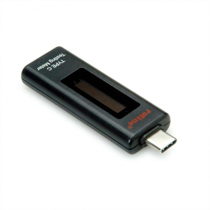 Imagine Adaptor de masurare USB tip C cu Display, Roline 13.01.3331-1
