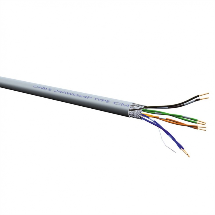 Imagine Cablu retea FTP Cat. 5e, solid, AWG24, 300m, Roline 21.15.0010