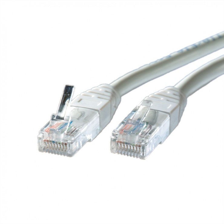 Imagine Cablu retea UTP Cat.5e gri 0.5m cupru, Roline 21.15.0500