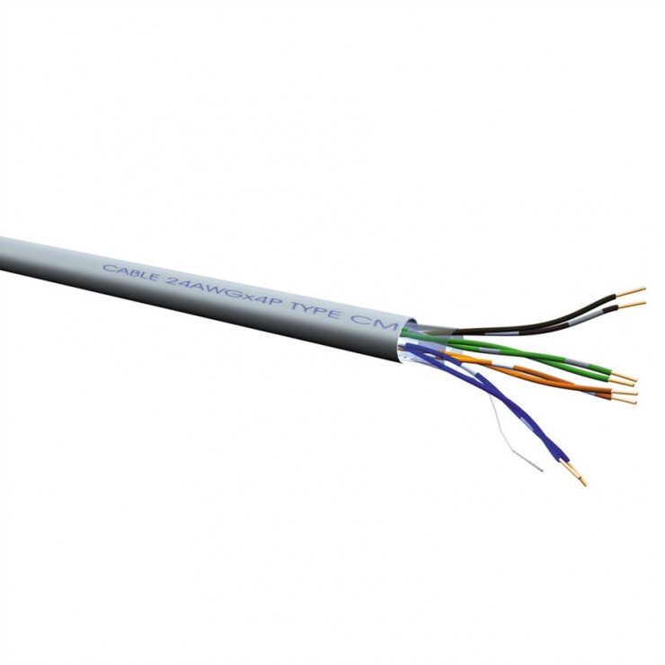 Imagine Cablu de retea UTP Cat. 5e AWG24 100m, Roline 21.15.0518