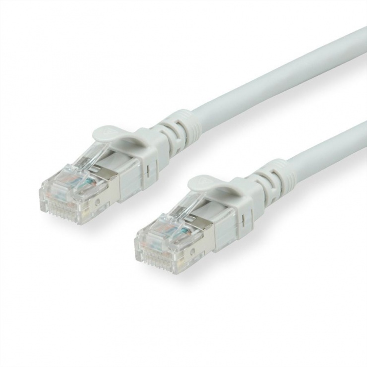 Imagine Cablu de retea RJ45 S/FTP (PiMF) Cat.6A Component Level, LSOH, Gri 1.5m, Roline 21.15.1990