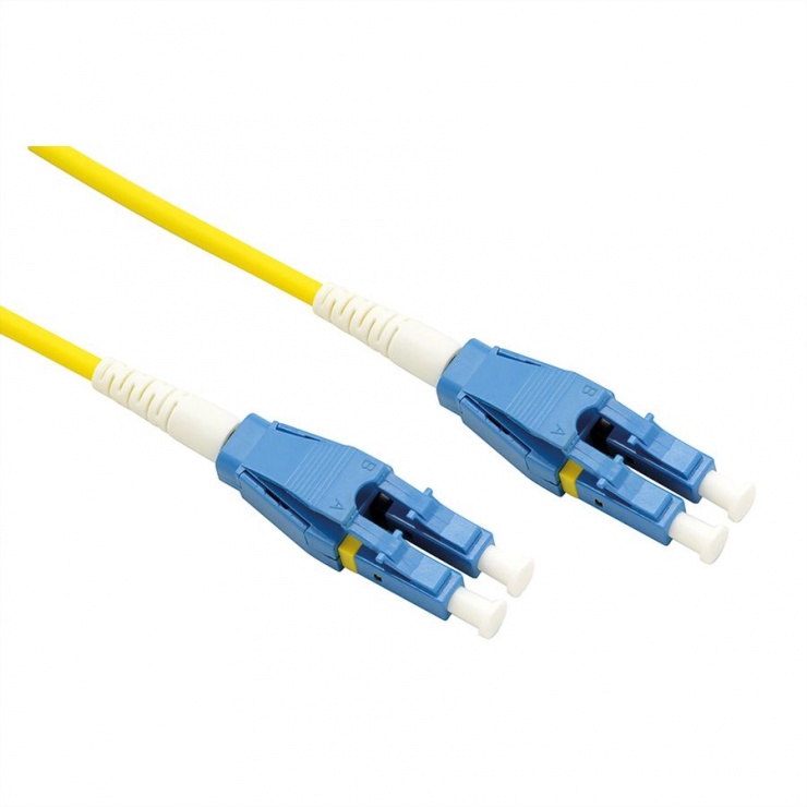 Imagine Cablu Jumper Fibra optica LC-LC duplex OS2 15m, Roline 21.15.8786
