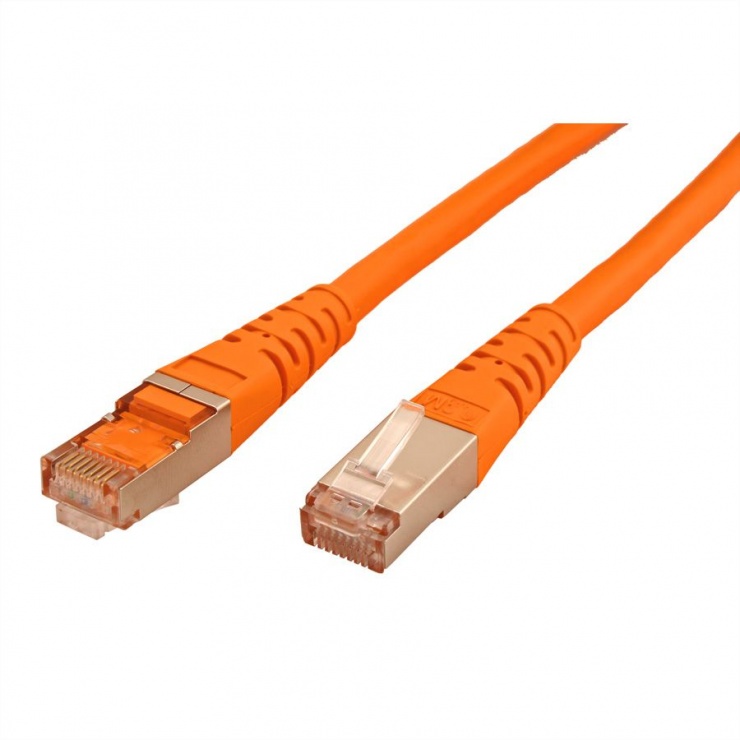 Imagine Cablu retea SFTP cat.6 Portocaliu 1m, Roline 21.15.1337-1