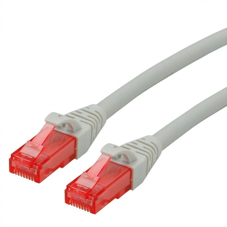 Imagine Cablu de retea RJ45 UTP Cat. 6 Component Level LSOH Gri 1.5m, Roline 21.15.2504