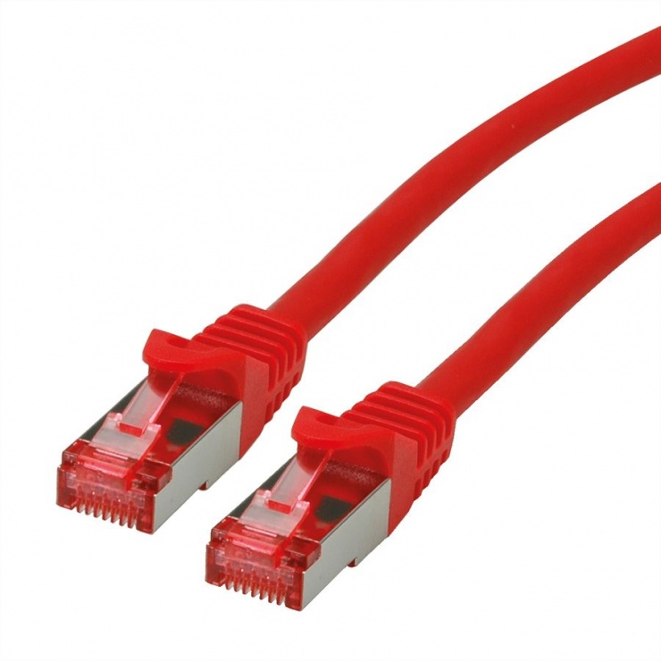 Imagine Cablu de retea SFTP cat 6 Component Level LSOH rosu 0.3m, Roline 21.15.2952
