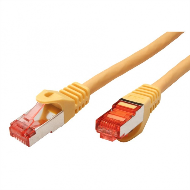 Imagine Cablu de retea SFTP cat 6 Component Level LSOH galben 0.3m, Roline 21.15.2953-1