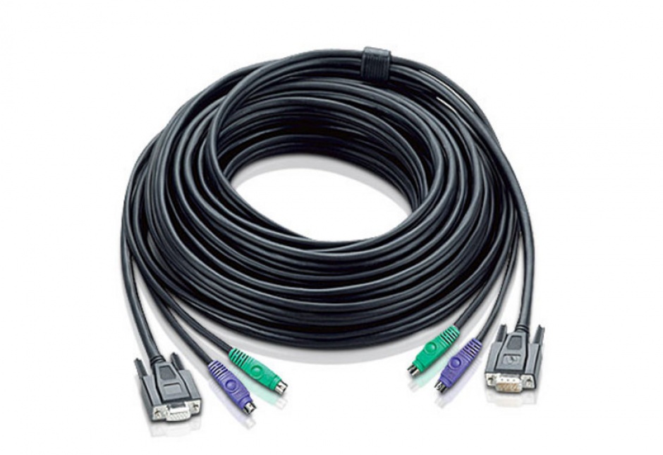 Imagine Cablu VGA pentru KVM PS/2 10m, ATEN 2L-1010P/C