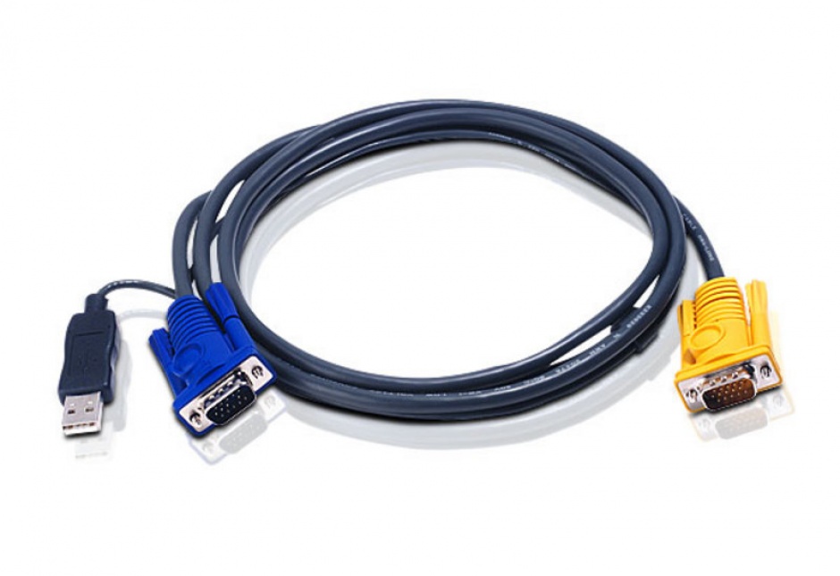 Imagine Cablu KVM USB-PS/2 SPHD 3m, ATEN 2L-5203UP