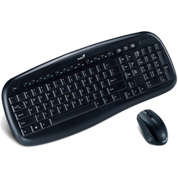 Imagine Kit tastatura si mouse wireless KB-8000X, Genius