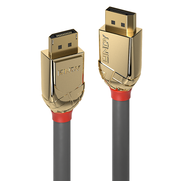 Imagine Cablu Displayport 8K60Hz/4K120Hz UHD (DP certificat) v1.4 T-T 5m Gold Line, Lindy L36294