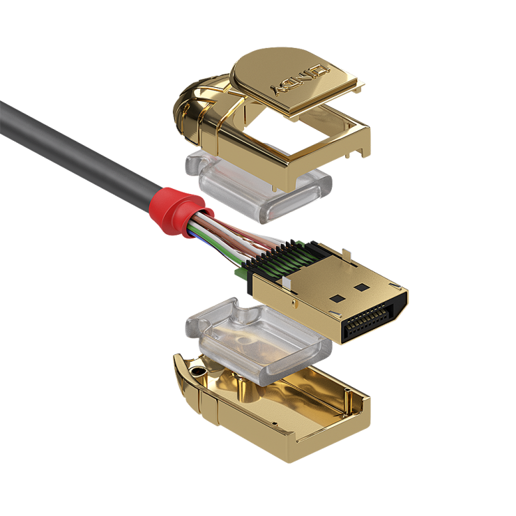 Imagine Cablu Displayport 4K UHD (DP certificat) v1.2 T-T 15m Gold Line, Lindy L36297