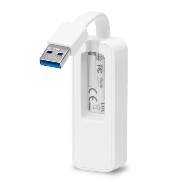 Imagine Adaptor retea USB 3.0 la Gigabit Ethernet, TP-LINK UE300-2