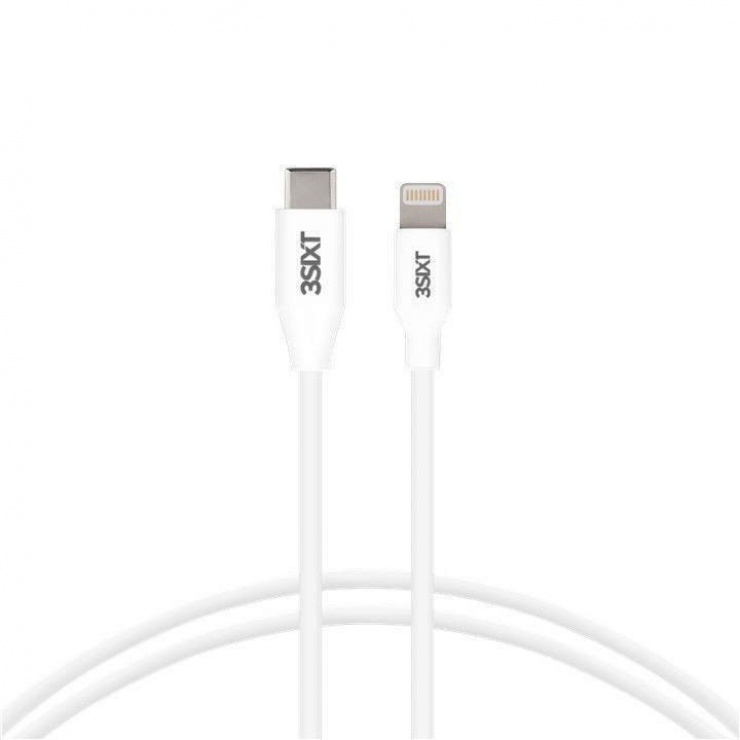 Imagine Cablu date si incarcare Lightning la USB-C Alb 1m (3S-1378), 40831-2