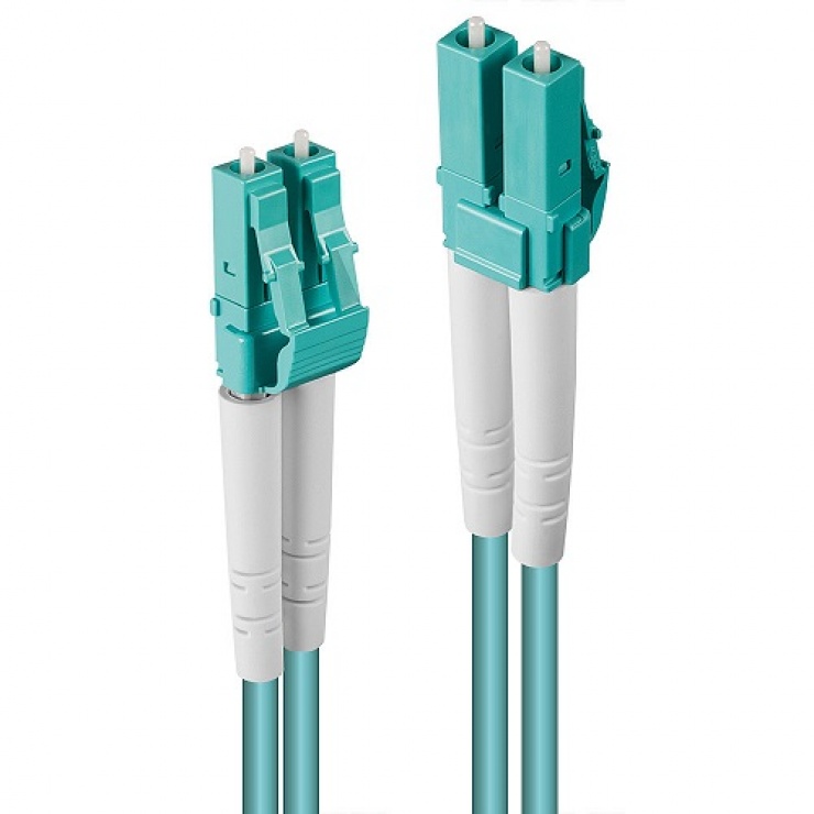 Imagine Cablu fibra optica LC-LC OM3 Duplex Multimode 50m, Lindy L46402
