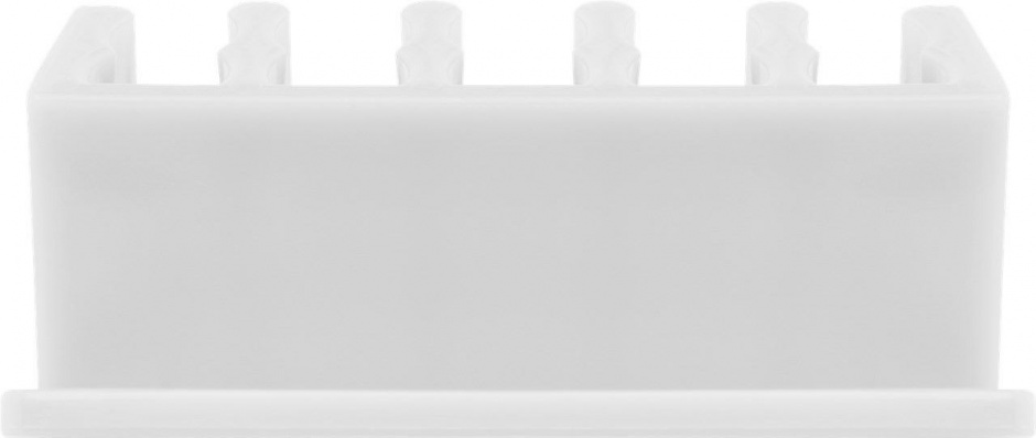 Imagine Set 2 bucati organizatoare cablu cu 5 sloturi albe, Goobay 70431-5