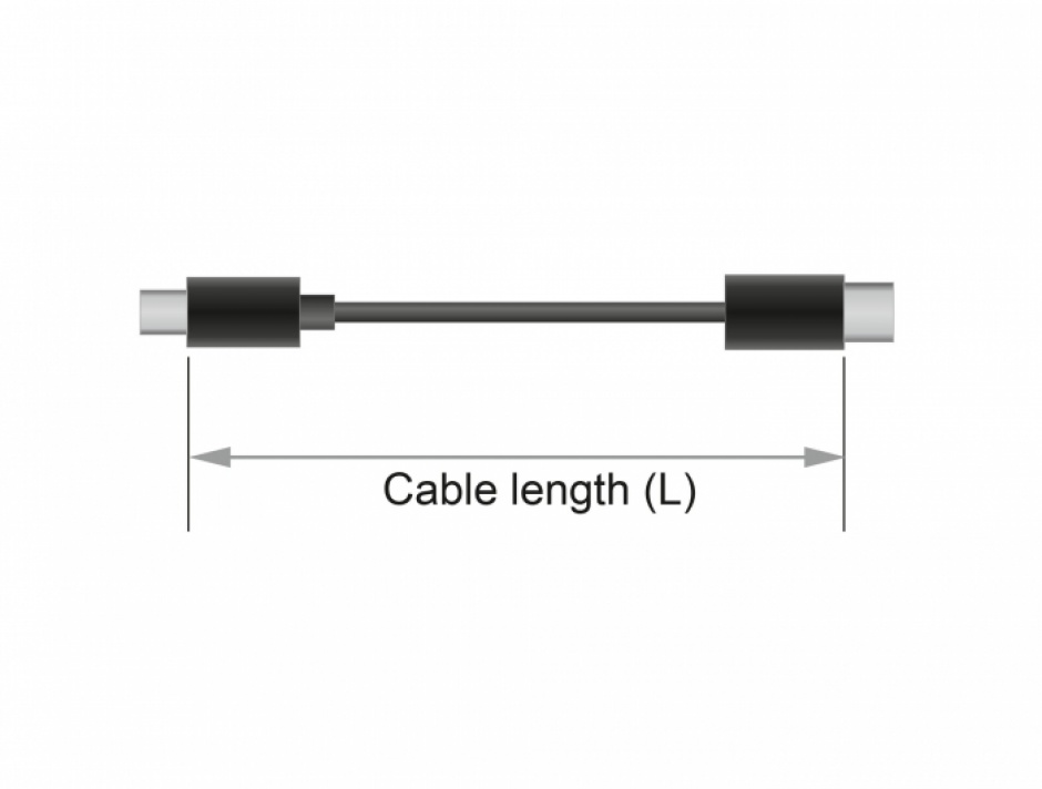 Imagine Cablu stereo jack 3.5mm 4 pini (pentru smartphone cu husa) Negru T-T 2m, Delock 85598-3