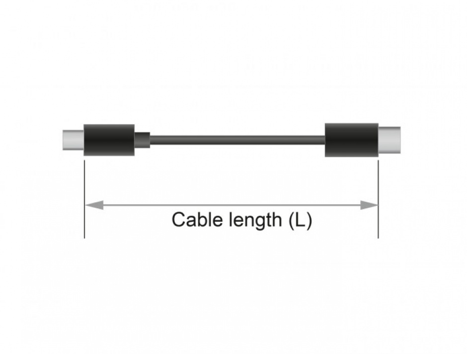 Imagine Cablu prelungitor audio jack 3.5mm (pentru smartphone cu husa) 3 pini T-M 3m Alb, Delock 85589-3