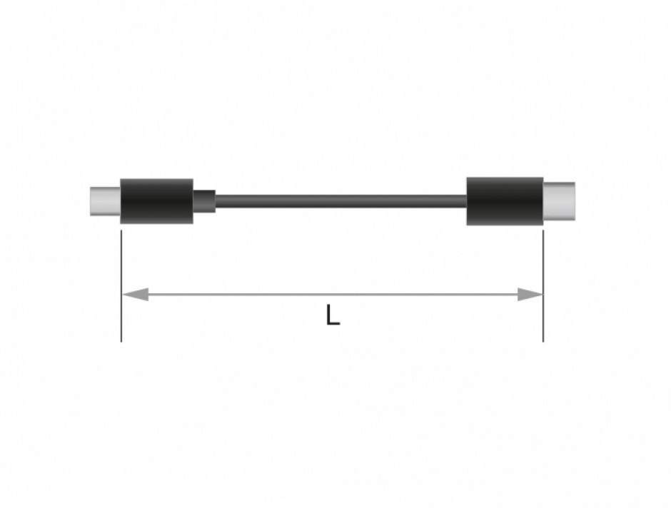 Imagine Cablu DVI-D Single Link 18+1 la HDMI pini T-T 3m, Delock 85585-2