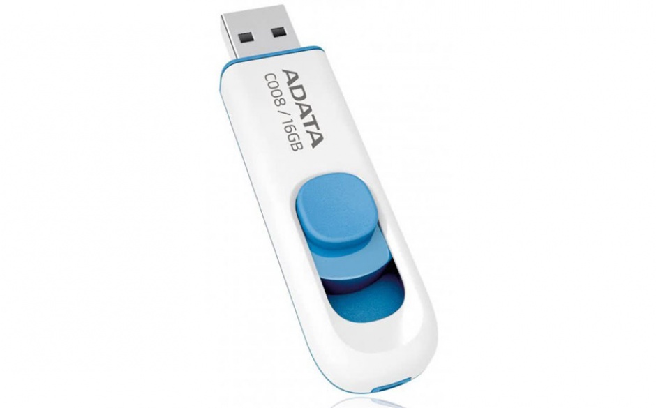 Imagine Stick USB 2.0 16GB ADATA C008 White&Blue-1