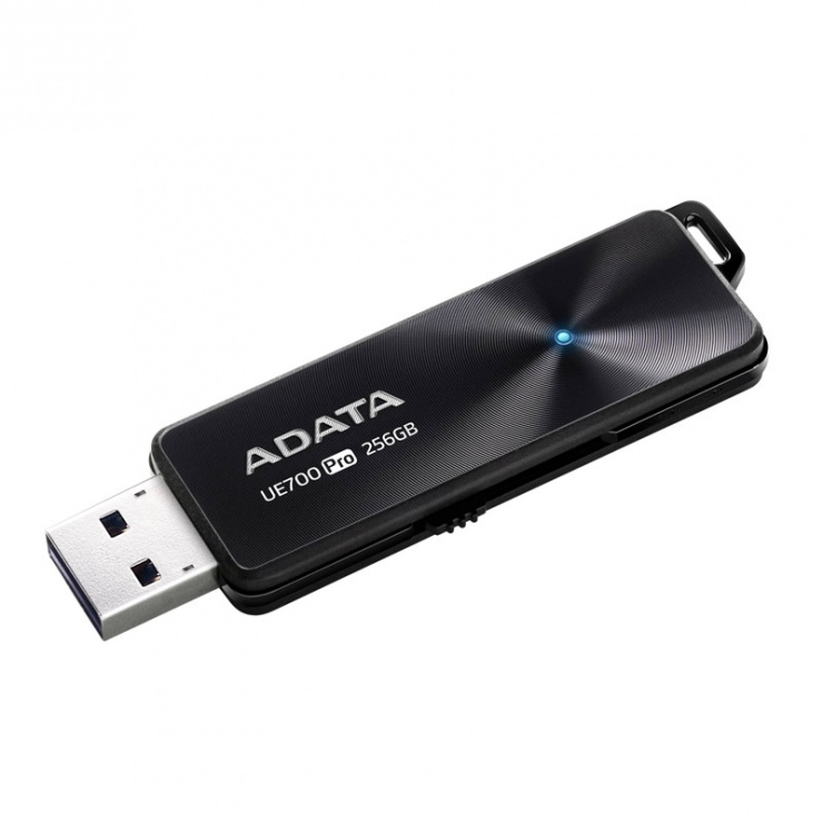 Imagine Stick USB 3.1 256GB retractabil Black, ADATA UE700 Pro-3