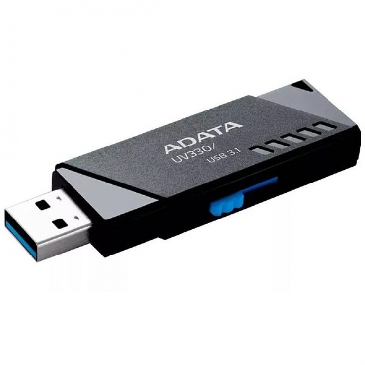 Imagine Stick USB 3.1 32GB UV330 retractabil Negru, ADATA AUV330-32G-RBK-1