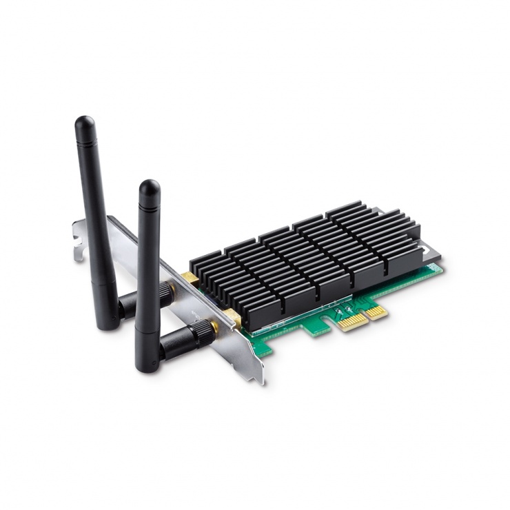 Imagine Placa retea wireless PCI-E AC1300 Dual Band, TP-LINK Archer T6E-2