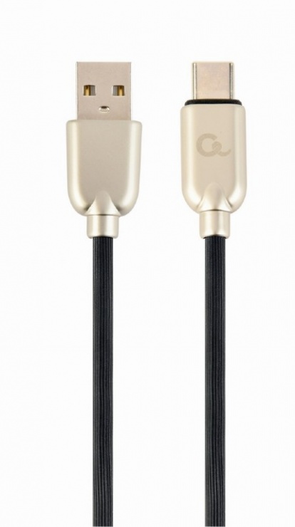Imagine Cablu USB 2.0 la USB-C Premium 1m Negru, Gembird CC-USB2R-AMCM-1M