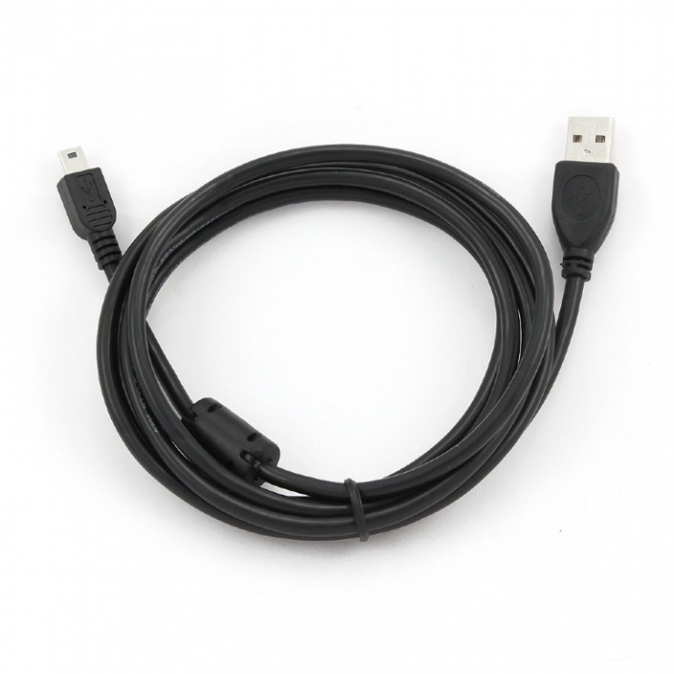 Imagine Cablu USB 2.0 la mini USB 5 pini 1.8m, Gembird CCF-USB2-AM5P-6-1