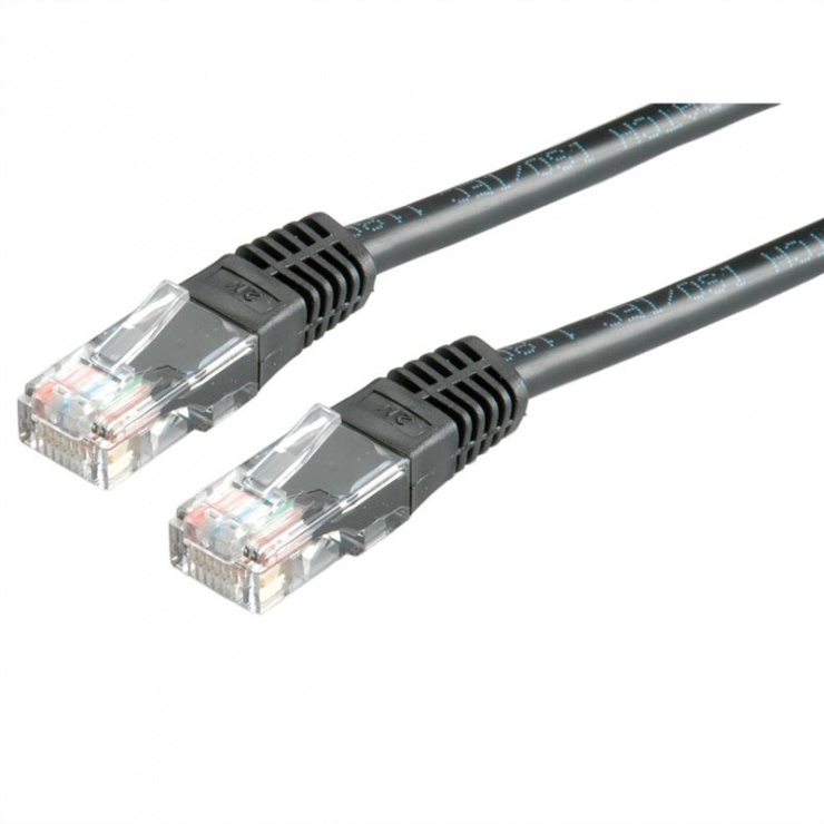 Imagine Cablu de retea RJ45 MYCON UTP Cat.6 1.5m Negru, CON0955