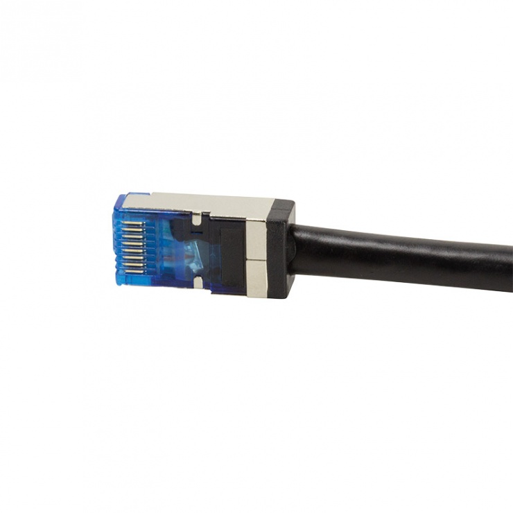 Imagine Cablu de retea S/FTP RJ45 pentru exterior CAT.6A 30m Negru, Logilink CQ7123S-3