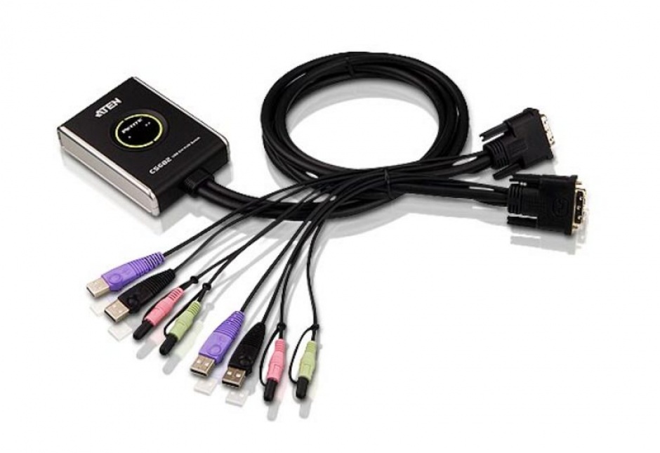 Imagine Distribuitor KVM USB DVI/Audio 2 porturi, ATEN CS682