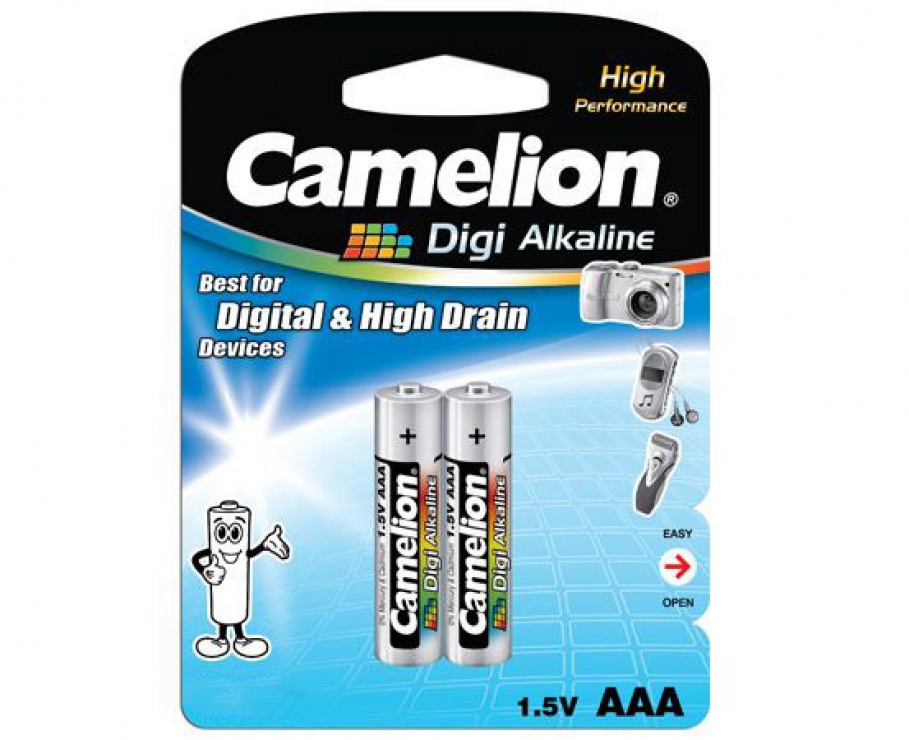 Imagine Blister 2 baterii alcaline Camelion DIGI AAA LR3