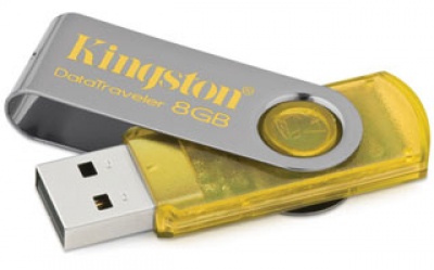 Imagine USB Flash Kingston Data Traveler 8GB, yellow