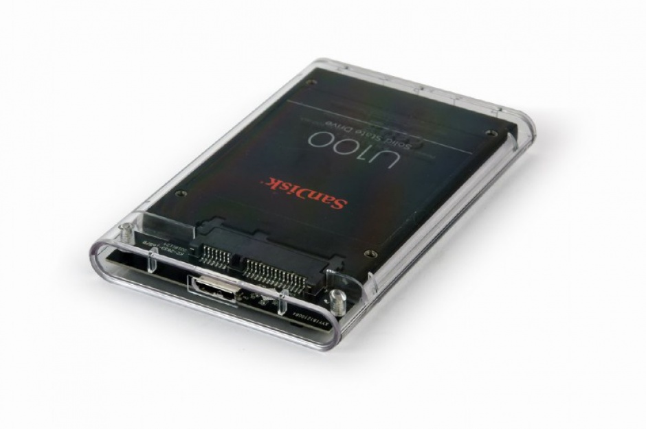 Imagine Rack extern 2.5" USB 3.0 la SATA HDD Transparent, Gembird EE2-U3S9-6-2
