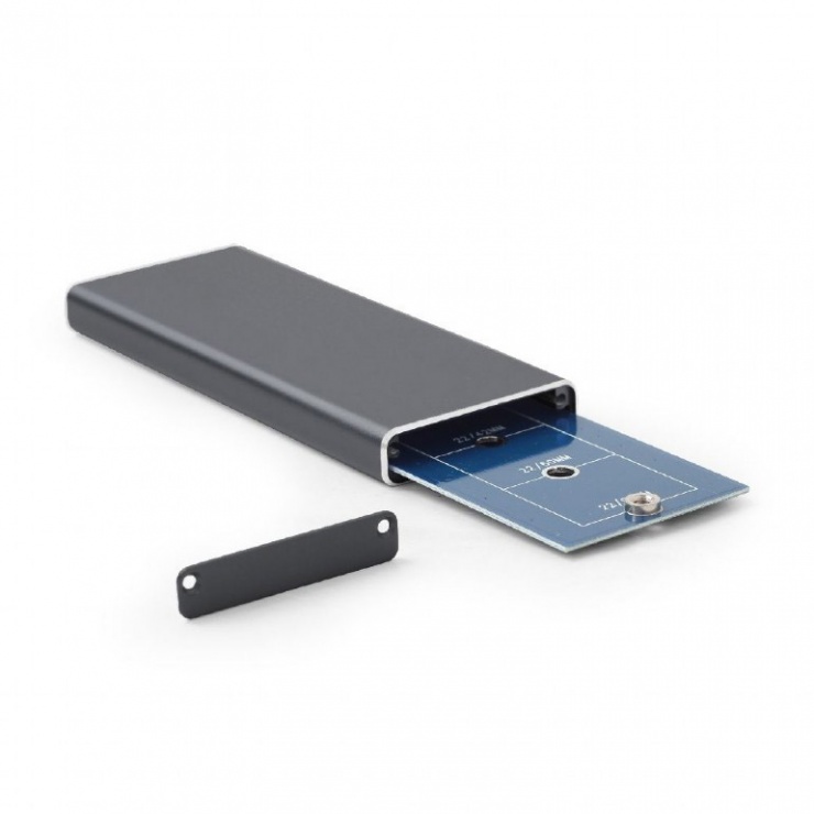 Imagine Rack extern USB 3.1 pentru SSD M.2 Negru, Gembird EE2280-U3C-01-3