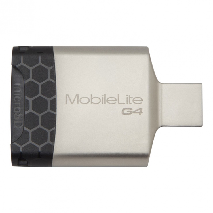 Imagine Cititor de carduri USB 3.0 la micro SD/SDHC/SDXC + SD, Kingston FCR-MLG4