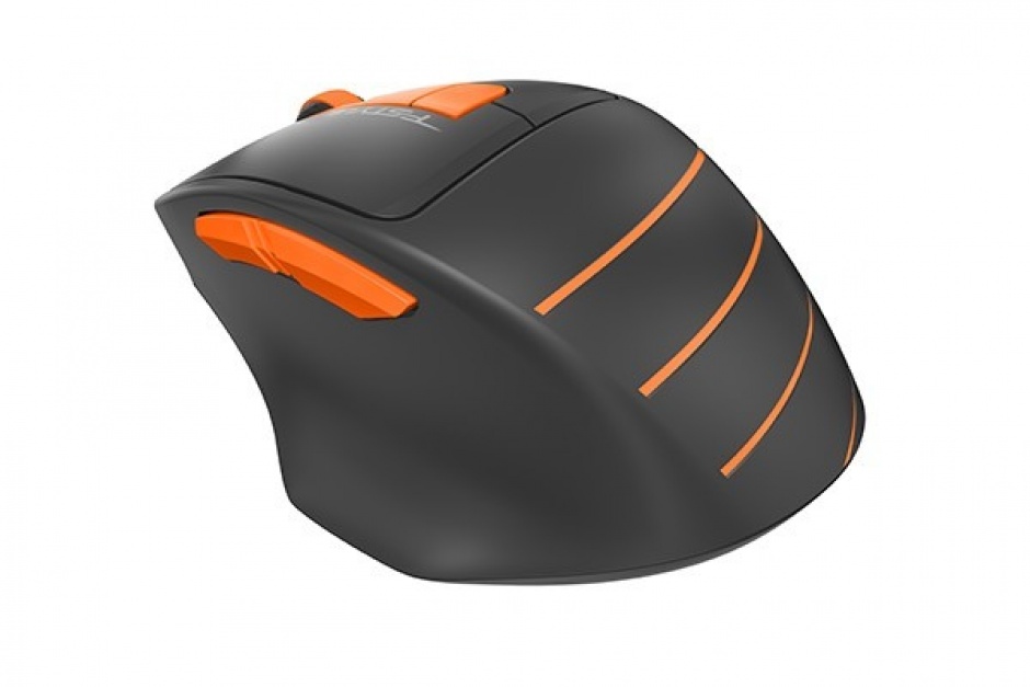 Imagine Mouse wireless A4Tech Fstyler Negru/Orange, FG30 Orange-1