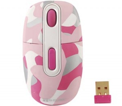 Imagine Mouse Wireless G-Cube Camo Couture: Pink, G4C-10P