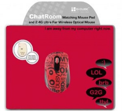 Imagine Mouse + Pad G-Cube Notebook Wireless, G7MCR-6020R