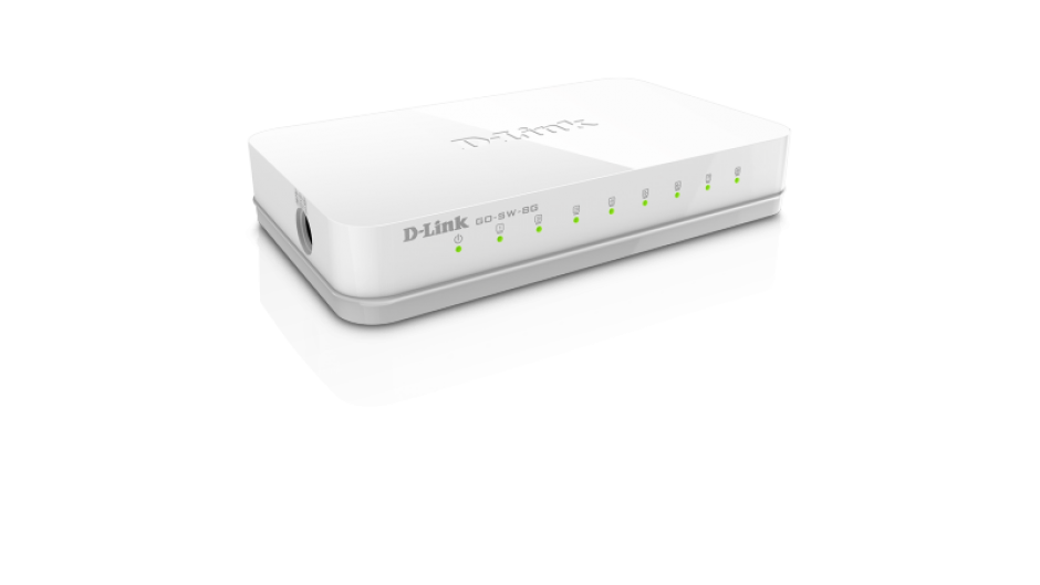 Imagine Switch 8 porturi Gigabit, D-LINK GO-SW-8G