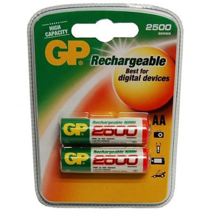 Imagine Set 2 acumulatori AA 2500mAh, GP batteries
